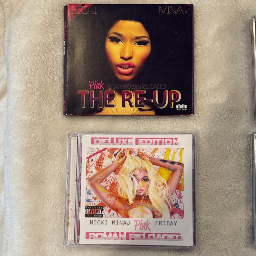 Nicki Minaj Music CDs Pink Friday The Re-Up and Nick Minaj Pink Friday Deluxe